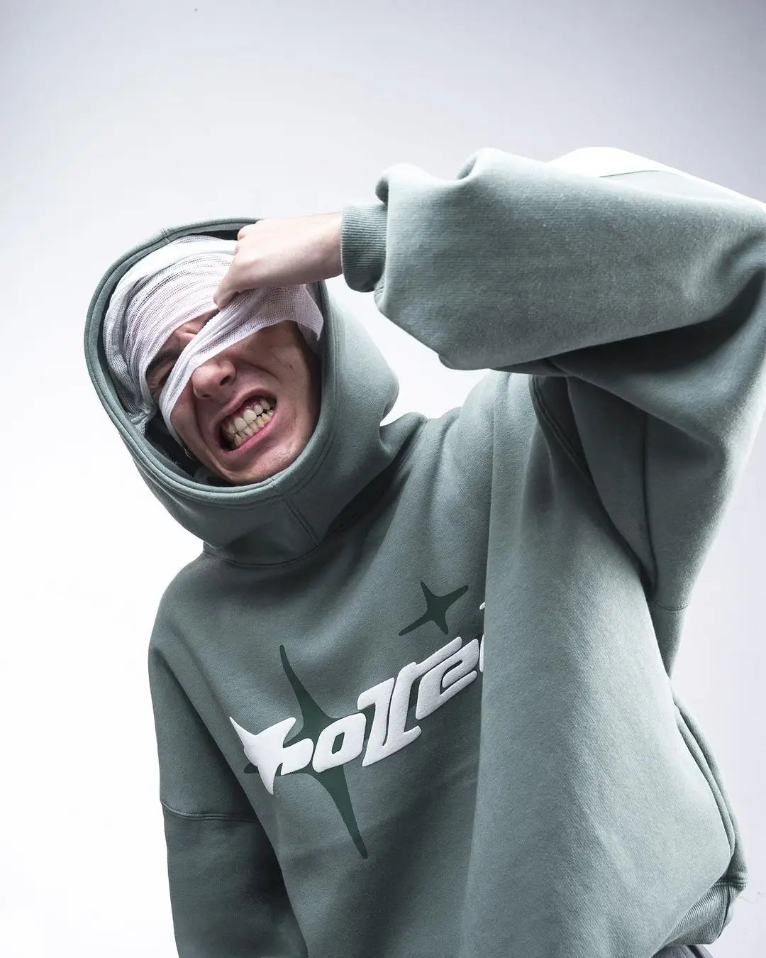 Retro Gothic Oversized Boxy Hoodie