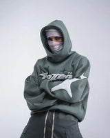 Retro Gothic Oversized Boxy Hoodie